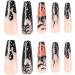 FEIlei Halloween Press on Nails Coffin False Nails with Designs for Nail Salon Home - Buy Online on GoSupps.com
