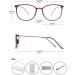 Koosufa Classic Retro Round Panto Glasses - Unisex Vintage Prescription-Free Frames with Case - Brown Nerd Glasses - Buy Online on GoSupps.com