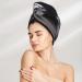 Black & White Football Dry Hair Cap - Super Absorbent Elastic Wrap for Long Thick Hair - Quick Dry for Girls & Women - Buy Online on GoSupps.com