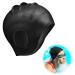 Bathing cap belonging to the hearing protection 3D bathing hood swimming cap waterproof women men girls swimming cap bath cap for swimmers swimming cap swimming cap for short and long hair (black)