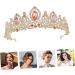 1pc Crystal Crown Alloy Tiara Hair Jewelry Fashion Hair Band Elegant Headwear Alloy Headband Rhinestone Tiara Wedding Headwear Headband for Women Hair Accessories for 16x16x6cm Assorted Color 1 - Buy Online on GoSupps.com