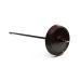 Happy Classy Drop Spindle Hand Crafted Mango Wood Peace Mahogany Stained 3.5" Whorl 11.75" Length 2 oz Weight