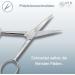 NTS-Solingen Industrial Cup Scissors | Curved Thread Cutter | Nickel-Plated C45 Steel | 14 cm (5.5 inch) | Made in Solingen | Precision Cutting Tools - Buy Online on GoSupps.com