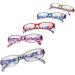 Shop Iynwbjts Ultra-Light Anti-Blue Light Reading Glasses for Seniors - Fashionable Purple Design 2.00 Magnification - Buy Online on GoSupps.com