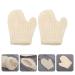 FOMIYES 2pcs Natural Sisal Exfoliating Bath Gloves - Double-sided Shower Scrubber for Deep Exfoliation - Buy Online on GoSupps.com
