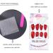 Brinote Red Stiletto Press on Nails - Medium Length Almond False Nails for Women and Girls - Buy Online on GoSupps.com
