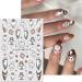 JMEOWIO 9 Sheets Halloween Nail Art Stickers Decals Self-Adhesive Pink Cute Ghost Nail Supplies Nail Art Design Decoration Accessories - Buy Online on GoSupps.com