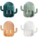 Haiaxx Wall-Mounted Cactus Toothbrush Holder - Multifunctional Bathroom Organizer & Hook for Razors | Stylish White Design - Buy Online on GoSupps.com