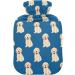 Golden Retriever Dog Heat Bottle | 1L Hot Water Bag for Pain Relief & Warming | Ideal for Headaches & Back Pain - Buy Online on GoSupps.com