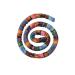 kawehiop Spiral Lock Hair Tie Colorful Embedded Long Ponytail Holders Curly Bohemian Style Curling Rod Ties Dreadlock Accessory Multicolor