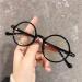 Zjiex Retro Round Reading Glasses for Presbyopia - Anti-Blue Light Spring Hinges 2.0x Magnification - Stylish Black Design for Men & Women - Buy Online on GoSupps.com