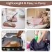 Travel Makeup Brush Holder - Silicone Washable Organizer Case for Women - Portable Dark Pink Cosmetic Brush Storage Tool - Buy Online on GoSupps.com