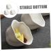 Mikinona Porcelain Dip Dish 3pcs The Dish Tomato Paste Bowls Cake Plates Sauce Bowl Small Flavor Dish Ceramic ES Condiment Dish Vinegar Dish Digging Bowl Fries Ceramics Butter Dish White - Buy Online on GoSupps.com