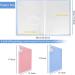 UPINS A3 Diamond Painting Storage Book 2Pack - 30 Pages Portfolio Presentation Folder for Diamond Art Kits - Clear Pockets - 11.8 X 15.7 inches - Blue and Pink - Buy Online on GoSupps.com