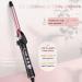 3/4 Inch Dual Voltage Curling Iron for Short Hair - Ceramic Tourmaline Professional Curling Wand in Rose Gold - Buy Online on GoSupps.com