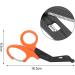 Titanium EMT Trauma Shears Bent Stealth Black Coated - 19cm Black + Orange - Buy Online on GoSupps.com