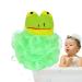 Bath Sponges for Shower Cartoon Kids Loofahs for Shower Kids Bath Sponge Cartoon Body Scrubber Shower Ball Bath Sponge Mesh Bath Ball Gentle Shower Sponge Washing Bath Ball for Bathroom Home Frog
