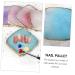 2pcs Nail Art Palette Set - Nail Polish Mixing & Display Tool for Professional Nail Art Design - Buy Online on GoSupps.com