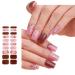 AJTUTUS Semi Cured Gels s Stickers Light Required s Polish Strips Gels Strips s Decortions for Party Wedding