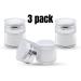 3-Pack Airless Pump Jars - 1.7 oz Refillable Cosmetic Cream Jars - Travel-Friendly Containers for Face Creams and Moisturizers - Buy Online on GoSupps.com