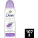 Dove Advanced Care Lavender Scent Dry Spray Antiperspirant Deodorant for Women with Pro-Ceramide Technology for Soft Resilient Skin 107g - Buy Online on GoSupps.com