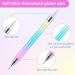 Bewudy 3 Pcs Nail Rhinestone Picker Dotting Pen Set - Dual-Ended Wax Pencil Tool for Nail Art DIY Decoration (White Pink Purple) - Buy Online on GoSupps.com