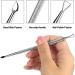 Double Head Nail Care Cuticle Pusher Set Stainless Steel Cuticle Remover Manicure Pedicure Tool for Gel Nail Polish Cuticle Scraping - Buy Online on GoSupps.com
