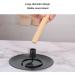 Moxa Coil Holder - Safe & Stable Compact Moxa Collector with Round Stainless Steel Base (BLACK) for Home Use | International Shipping Available - Buy Online on GoSupps.com