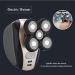 Men's 5-in-1 5D Electric Rotary Razor - Rechargeable Waterproof Five-Headed Beard & Hair Razor for Perfect Bald Look - Buy Online on GoSupps.com