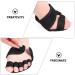 FOMIYES Five Finger Half Socks - Sweat-Absorbing Forefoot Pads Anti-Slip Palm Cushions - 2 Pairs - Black 12x10.5cm - International Shipping Available - Buy Online on GoSupps.com