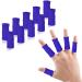 Ednyzakrn 10 piece of finger protection in the event of injury finger bandage finger bandage stretchable finger cover for trigger finger arthritis swelling basketball finger protection unit size blue 10