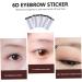 FOMIYES 15 Pcs Eyebrow Stickers Brow Transfers Artificial Eyebrow Temporary Brow Tattoos 6d Tool Water Proof - Buy Online on GoSupps.com