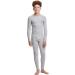 Nautica Boys 2-Piece Waffle Thermal Underwear Set - Grey, Size 8-10 - Buy Online on GoSupps.com