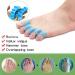 Toe Spreader Silicone | Hallux Valgus Correction & Bunion Relief | Gel Separator for All Toes | Comfort & Protection 6x Blue - International Shipping - Buy Online on GoSupps.com
