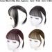 Clip in Bangs Human Hair 3D Clip in Bangs Women Girls Dome Air Bangs Hairpiece Hair Extension for Daily Wear Dating (Dark brown) - Buy Online on GoSupps.com