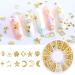6 Boxes Metal Nail Studs 3D Art Decorations Glitter Jewels Rivet Micro Beads for Manicure Tips - Buy Online on GoSupps.com