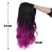 Sallcks Ombre Purple Long Wavy Wig | Side Part Synthetic Heat Resistant Wig for Women - Ideal for Daily Wear, Parties & Halloween Costumes - Buy Online on GoSupps.com