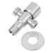 Bathroom Angle Valve G1/2 Inch Stainless Steel Bathroom Kitchen Faucet Angle Valve Water Shut-Off Valve 1 Inlet 2 Outlet