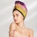 Palm Trees at Sunset Microfiber Hair Towel - Super Absorbent Coral Velvet Wrap for Women | Quick Drying for Long Curly & Thick Hair - Buy Online on GoSupps.com