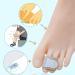 4 Pieces Broken Toe Wraps - Cushioned Toe Splint & Hammer Toe Straightener for Injury Relief - Buy Online on GoSupps.com