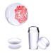 Nail Art Stamping Kit - Transparent Silicone & Scraper | 2 Sets for DIY Nail Decor | HJ-NAT074 - International Shipping Available - Buy Online on GoSupps.com