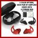 2 Pairs Earplugs For Sleep Noise Reduction - Reusable Comfortable Silicone Ear Plugs for Sleep Noise Canceling or Swimming airplane Travel with storage case (2 Pairs Black) - Buy Online on GoSupps.com