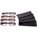 Filtral Reading Glasses Set - 4-Pack Diopter +1.0 to +3.5 | Stylish Cases | Visual Aid for Men - Buy Online on GoSupps.com