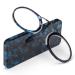 Kokobin Unisex Reading Glasses Compact visual aid mini nose clip B gellose reading glasses slide-resistant reading aid- Always handy (blue leopard +2.5)