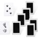 Baby Inkless Handprint and Footprint Pet Paw Print Kit 6 Black Handprint Ink Pads Hand and Foot Stamp with 12 Imprint Cards for Family Baby Keepsake Gift - Buy Online on GoSupps.com
