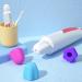 CHIUEAST Toothpaste Cap Gelibo Self Closing Toothpaste Squeezer Dispenser for Kids&Adults Easy to Use Silicone Kit Toothpaste Squeezer Squeeze Toothpaste Squeezer White - Buy Online on GoSupps.com