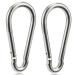 OWAYOTO Carabiner Clip 4 Inch Spring Snap Hook Heavy Duty 2pcs 10x100mm for Hammock Punching Bags Swing Chairs Gym Equipment Camping Hiking