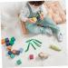DOITOOL 6pcs Kids Collection Tweezers Set - Crafts, Beads, Reptile Feeding & Sorting - Medium Green - Buy Online on GoSupps.com