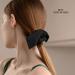Jaciya Black Silk Bow Scrunchies - Bunny Ear Hair Ties for Women | Stylish Hair Accessories - Buy Online on GoSupps.com