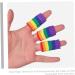 Buy FRCOLOR 20pcs Rainbow Finger Cots & Wristbands - Latex Silk Thumb Protectors for Craft & Comfort - Buy Online on GoSupps.com